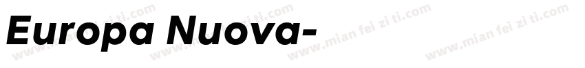 Europa Nuova字体转换